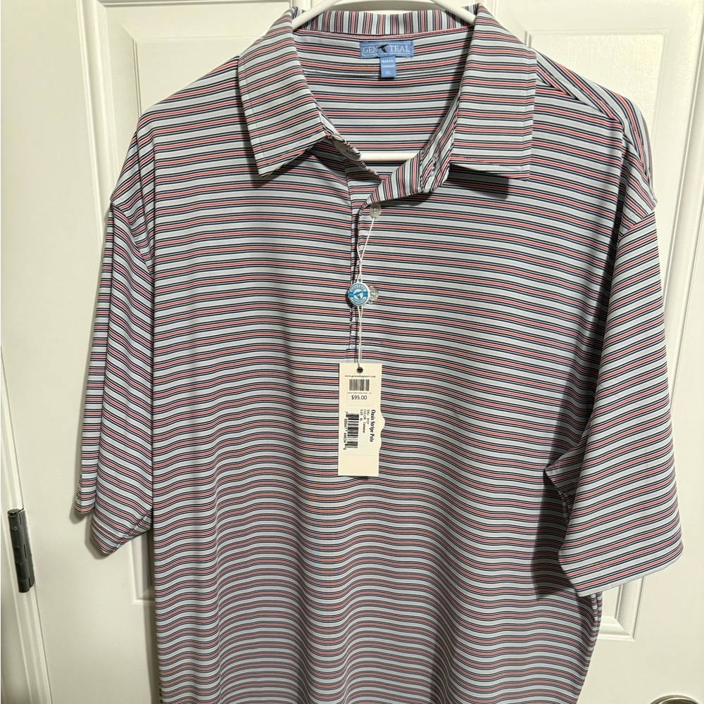 Genteal Striped Polo - XL - New w/Tags